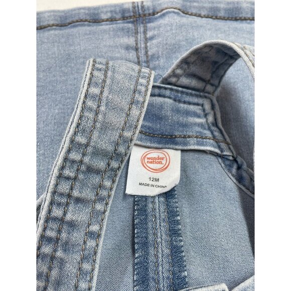 Wonder Nation Demineralization Girls SZ 12M Overall Jumper Dress - Picture 6 of 8